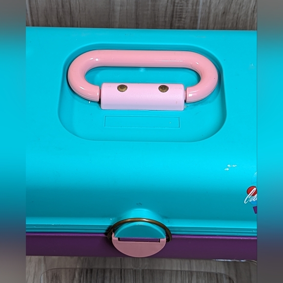 Caboodles of California Colorful Tackle Box Makeup Cosmetic Case 2602 VTG 90s - Picture 4 of 14